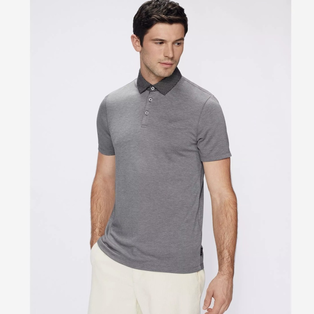 Ted Baker Men's Frend Polka Short-Sleeve Polo Shirt Size 2 Small